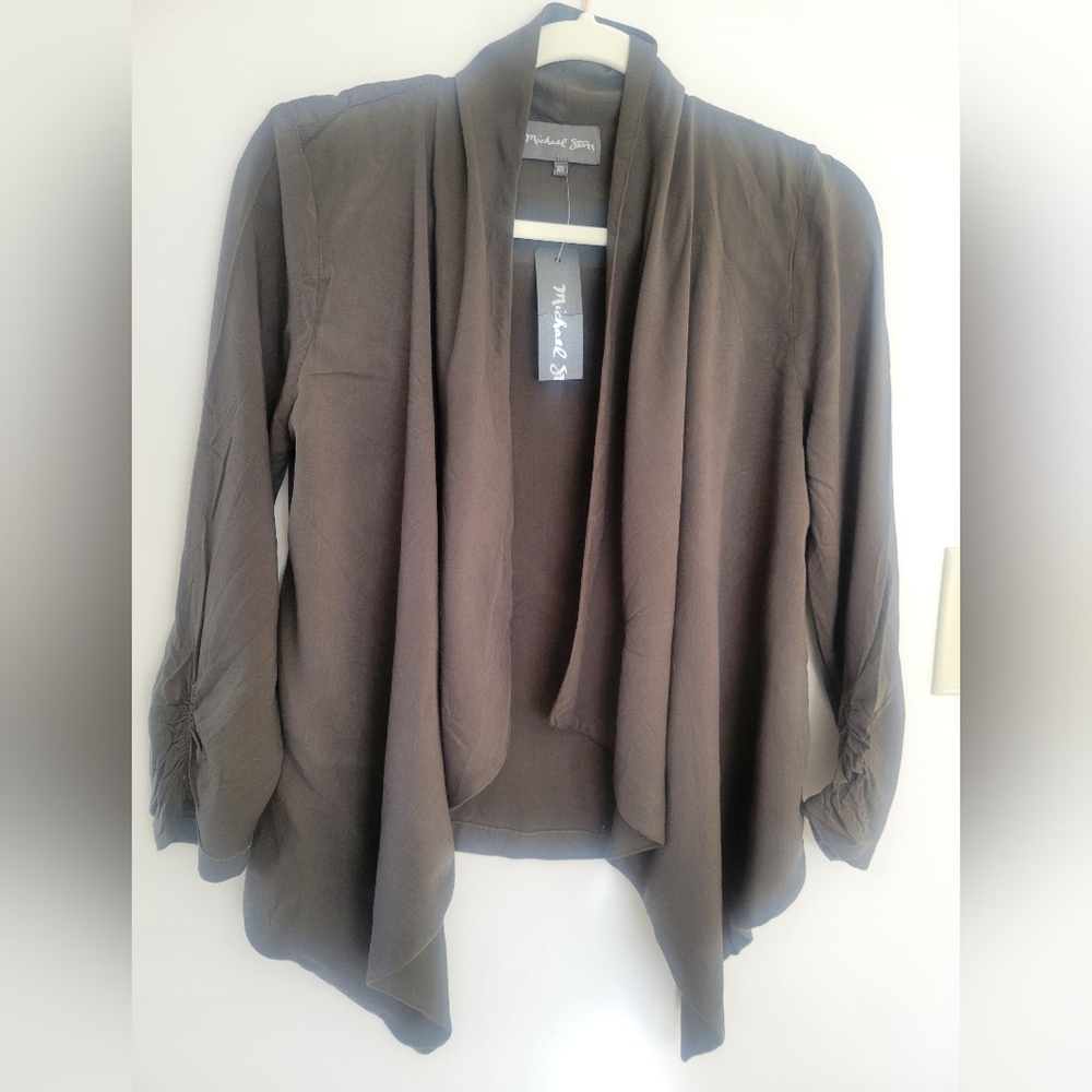 Michael Stars Draped Cardigan Rylie Rayon Lodan Cardigan Sz XS